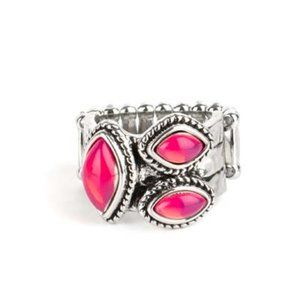 5/$25 Paparazzi The Charisma Collector – Pink Stretch Ring NWT